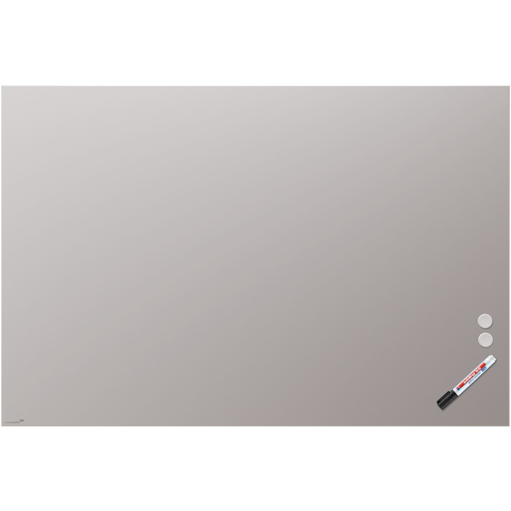 Produktabbildung Nr. 1: Legamaster Glasboard aus Sicherheitsglas, matt, magnethaftend, HxB 1.000 x 1.500 mm, grau