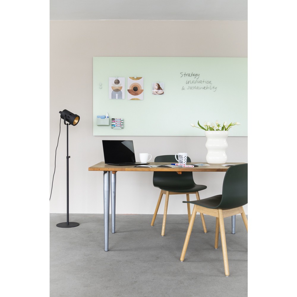 Produktabbildung Nr. 5: Legamaster Glasboard aus Sicherheitsglas, matt, magnethaftend, HxB 900 x 1.200 mm, salbeigrün