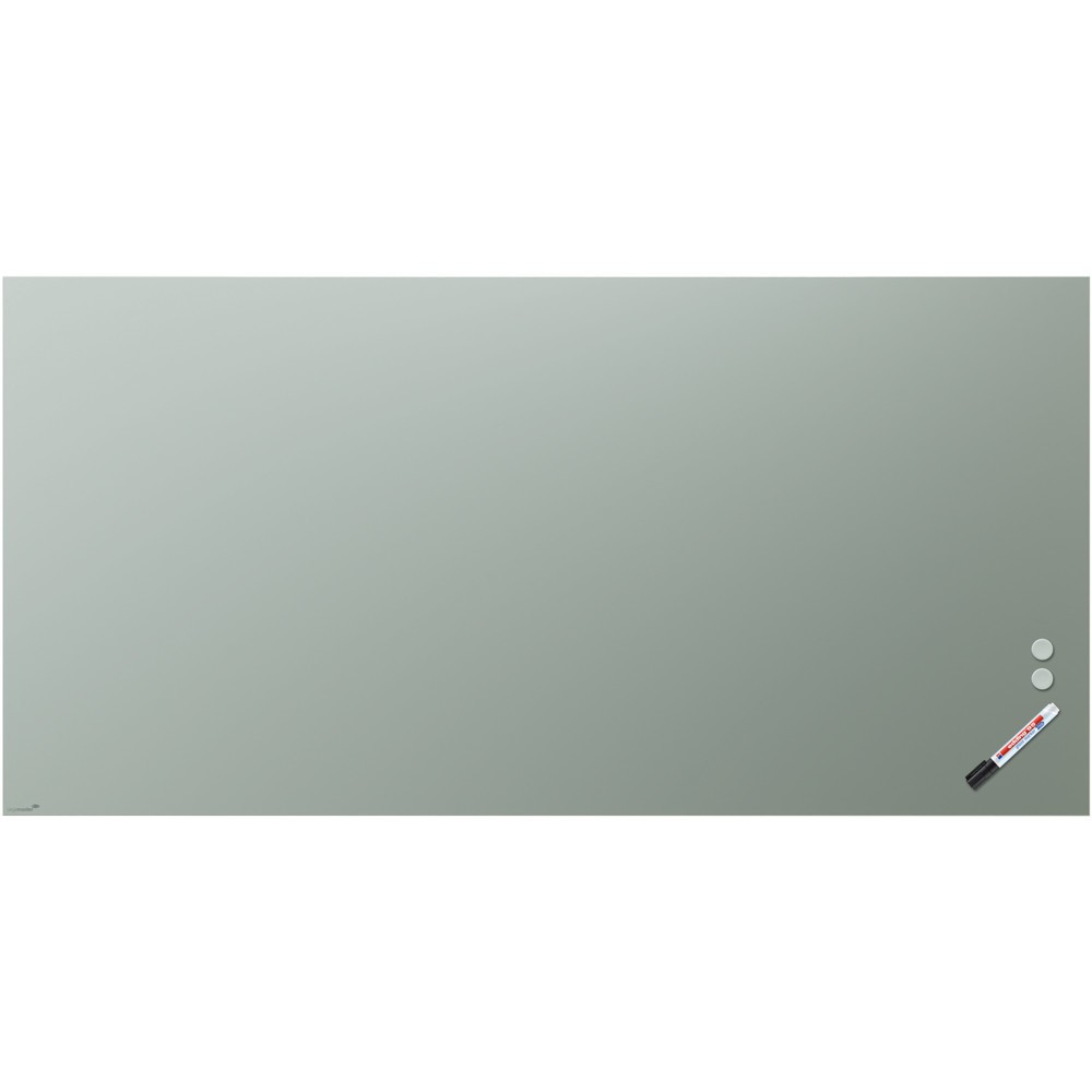 Produktabbildung Nr. 1: Legamaster Glasboard aus Sicherheitsglas, matt, magnethaftend, HxB 1.000 x 2.000 mm, salbeigrün