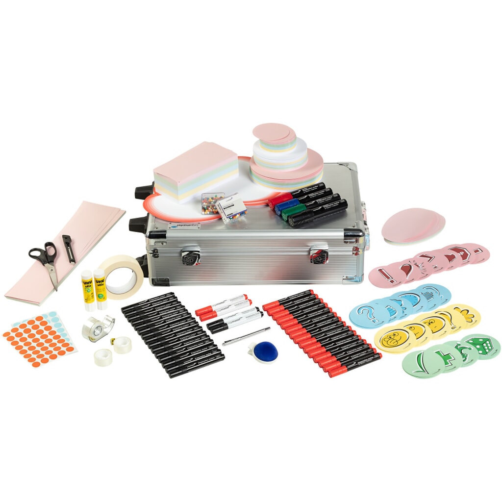 Legamaster Moderatorentrolley PROFESSIONAL, silber, HxBxT 540 x 350 x 160 mm, 3.200-teilig Produktabbildung: Legamaster Moderatorentrolley PROFESSIONAL, silber, HxBxT 540 x 350 x 160 mm, 3.200-teilig