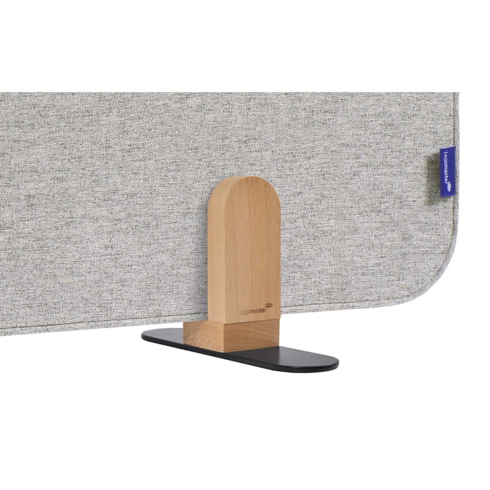 Produktabbildung Nr. 2: Legamaster Textil-Tischtrennwand ELEMENTS, schallabsorbierend, mit Stellfüßen, HxB 600 x 1.200 mm, grau