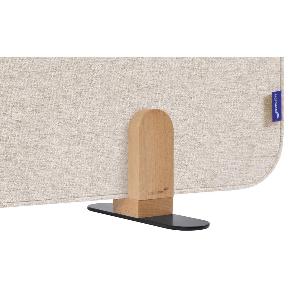 Produktabbildung Nr. 2: Legamaster Textil-Tischtrennwand ELEMENTS, schallabsorbierend, mit Stellfüßen, HxB 600 x 800 mm, beige