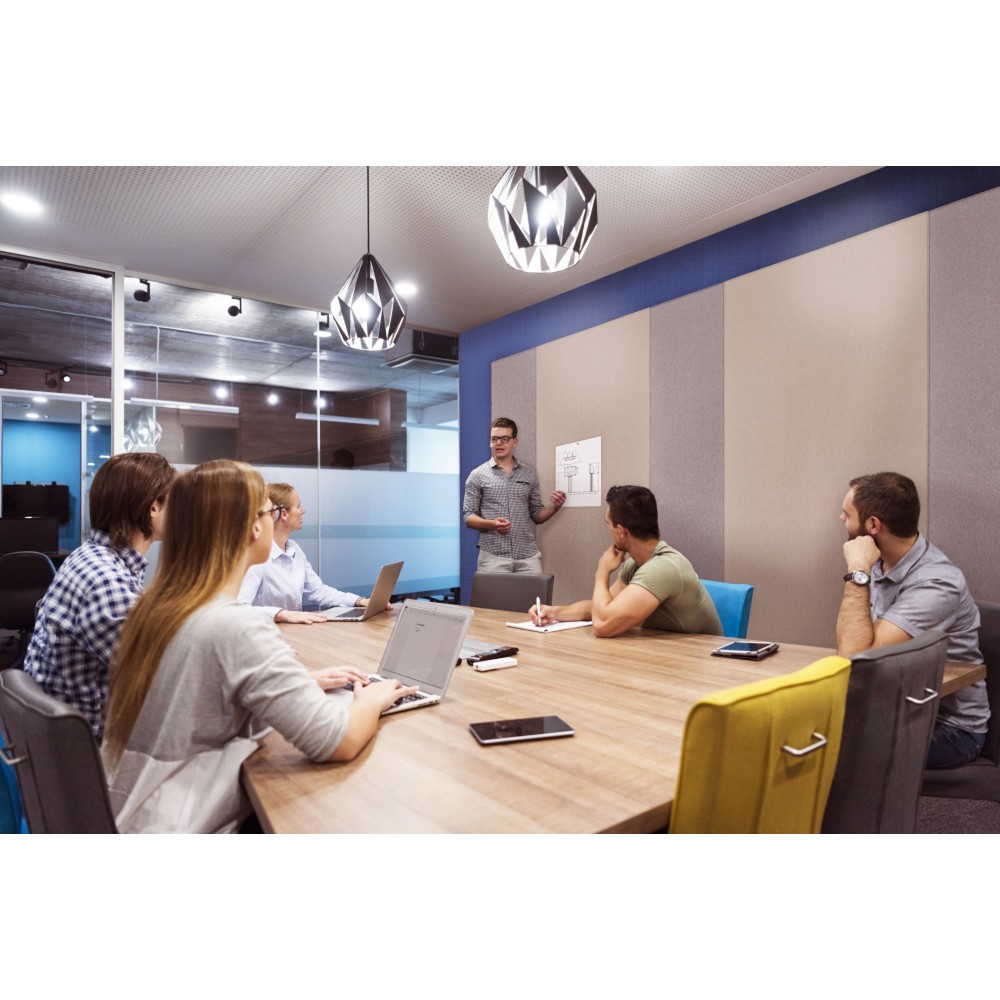 Produktabbildung Nr. 4: Legamaster Textilpinnwand WALL-UP, schallabsorbierend, HxB 2.000 x 595 mm, beige