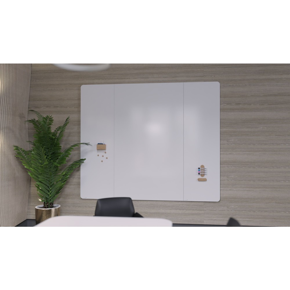 Produktabbildung Nr. 3: Legamaster Whiteboard WALL-UP RC, magnethaftend, HxB 2.000 x 595 mm, Ecken links abgerundet