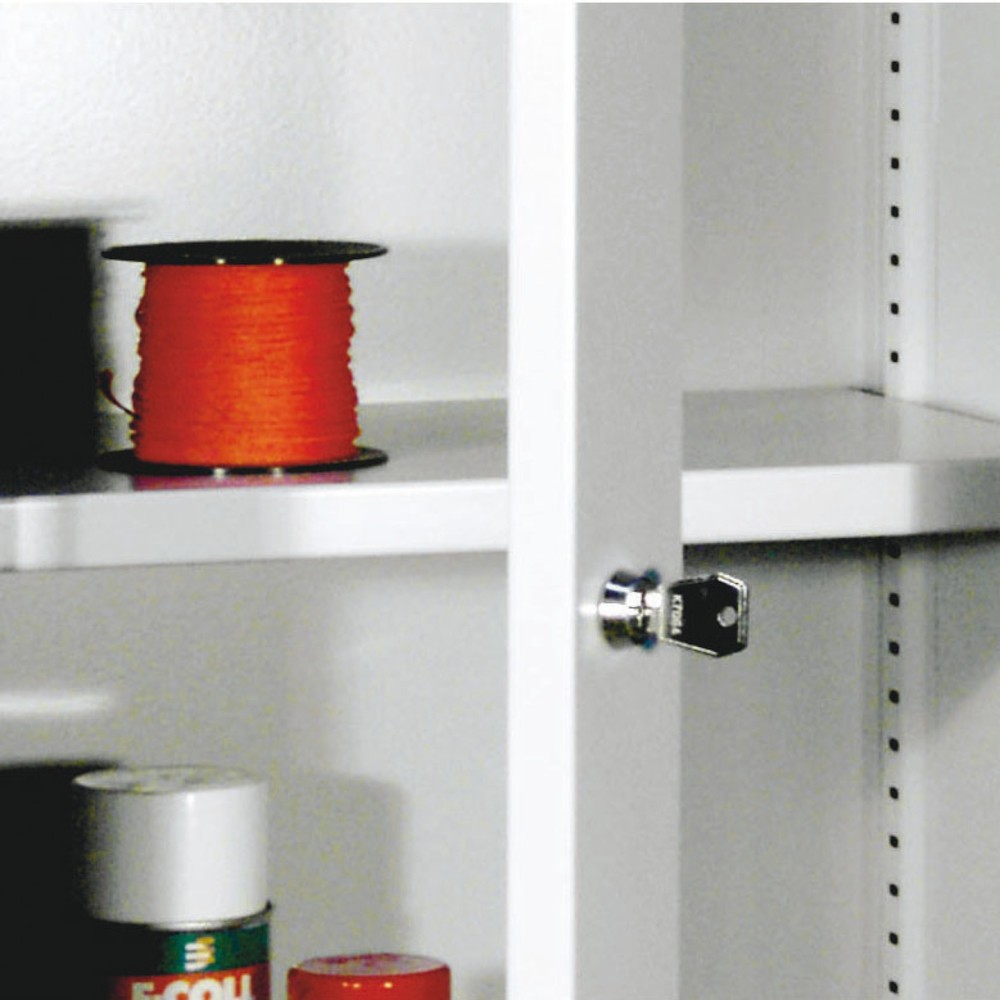 Product afbeelding: Legbord voor bijzetkast PAVOY, geperforeerde plaat als achterwand, breedte 400 mm