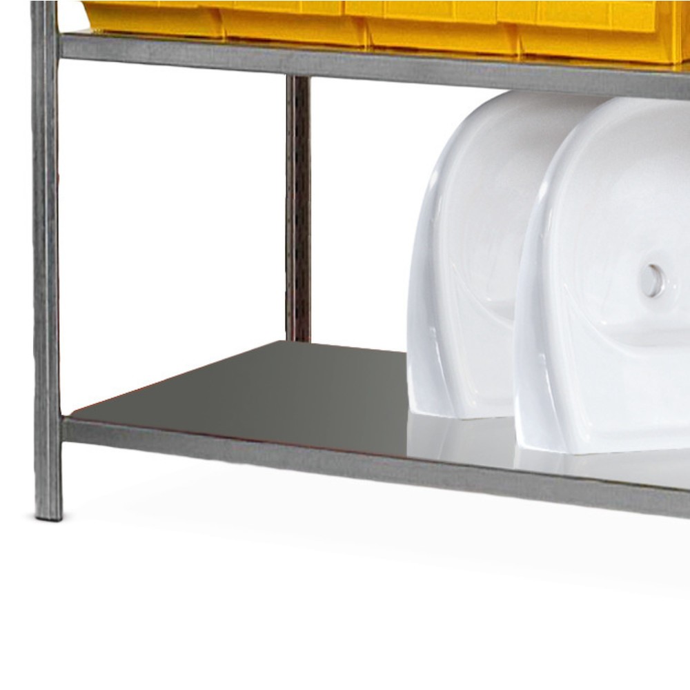 Product afbeelding: Legbord voor legbordrek, met legborden van plaatstaal, verzinkt, bxd 1.000 x 300 mm