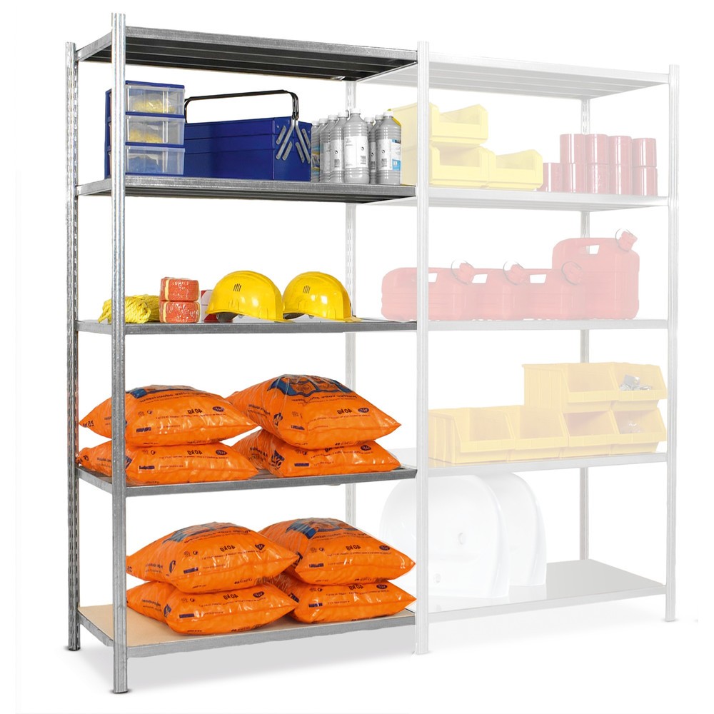 Product afbeelding: Legbordrek ManOrga, AE, met spaanplaten, vaklast 221 kg, verzinkt, hxbxd 2.000 x 1.000 x 300 mm