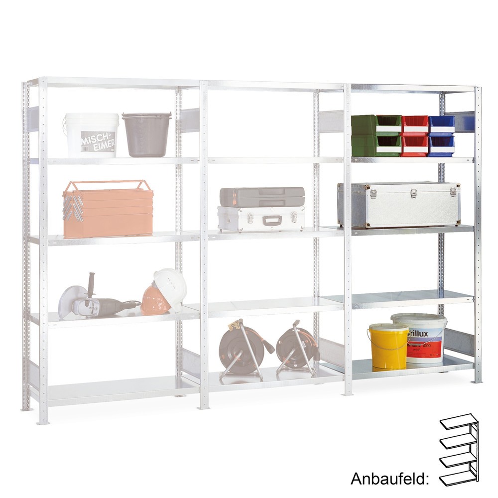 Product afbeelding: Aanbouwelement voor compleet pakket legbordrek SCHULTE, vaklast 100 kg, hxbxd 2.000 x 1.000 x 400 mm