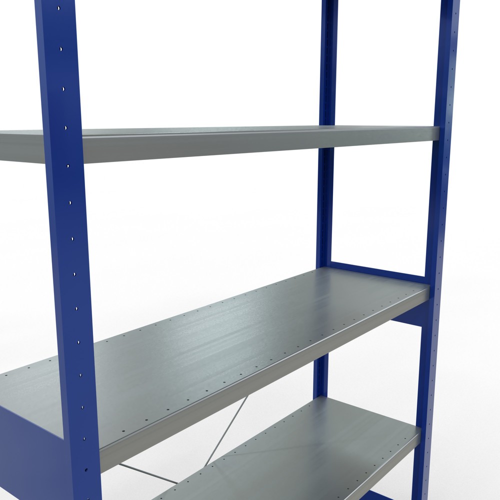 Productafbeelding nr. 5: Legbordrek SCHULTE, gentiaanblauw / verzinkt, vaklast 250 kg, hxbxd 2.500 x 1.360 x 436 mm