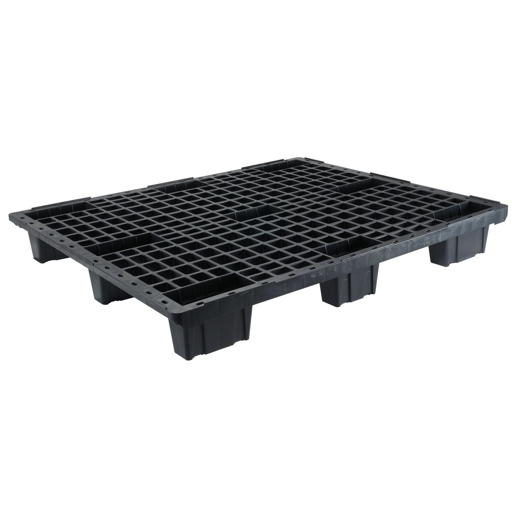 Produktabbildung Nr. 1: Leicht-Palette aus HDPE, statische Tragkraft 1.800 kg, 1.200 x 1.000 mm, 9 Füße