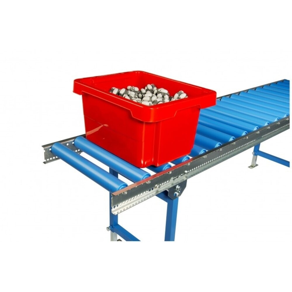 Produktabbildung Nr. 5: Leicht-Rollenbahnen, Kunststoffrollen, Ø 50 mm, Bahnlänge 1,5 m, Bahnbreite 600 mm, Achsabstand 100 mm