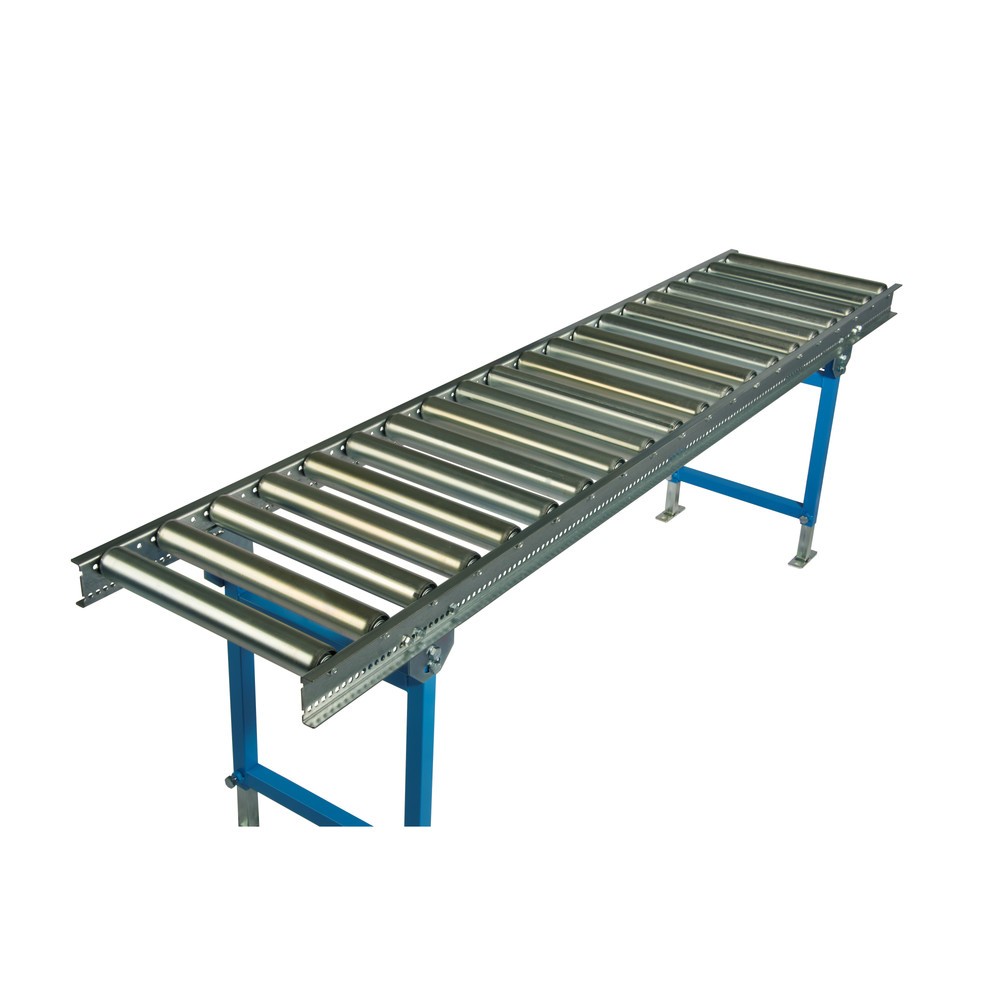 Produktabbildung Nr. 2: Leicht-Rollenbahnen, Stahlrollen, Ø 50 mm, Bahnlänge 1,5 m Bahnbreite 300 mm, Achsabstand 75 mm