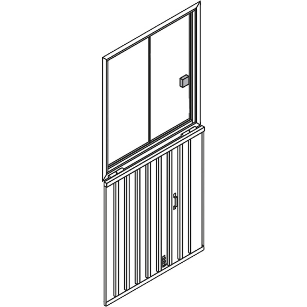 Leichtmetall Schiebefenster mit Sicherheitsglas für FLADAFI® Materialcontainer Produktabbildung Nr. 2: Leichtmetall Schiebefenster mit Sicherheitsglas für FLADAFI® Materialcontainer