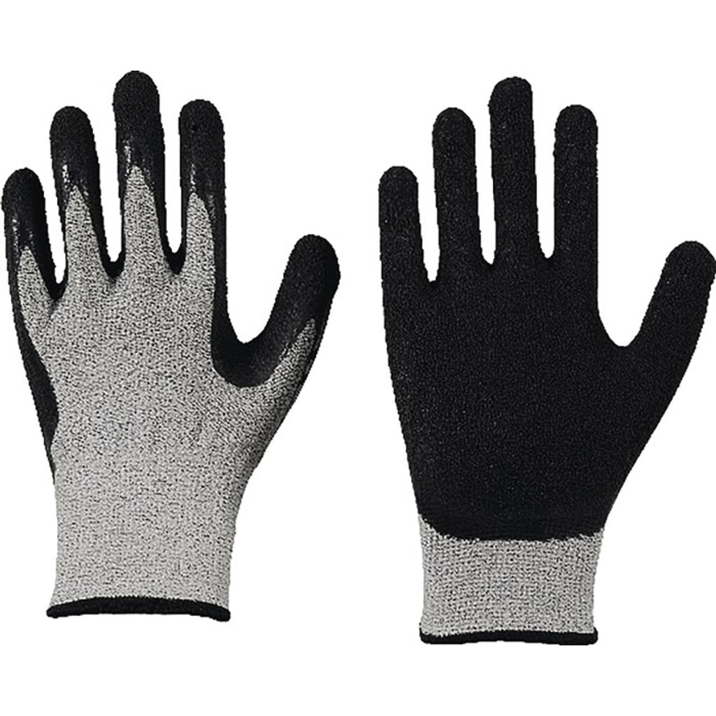 LEIPOLD Schnittschutzhandschuhe Solidstar 1443, EN 388 PSA-Kategorie II, Größe 9 grau/schwarz, 12 Paar Produktabbildung: LEIPOLD Schnittschutzhandschuhe Solidstar 1443, EN 388 PSA-Kategorie II, Größe 9 grau/schwarz, 12 Paar