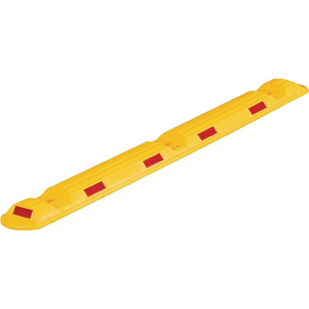 Produktabbildung: Leitschwelle L1170xB150xH50mm PP gelb m.roten Reflexstreifen