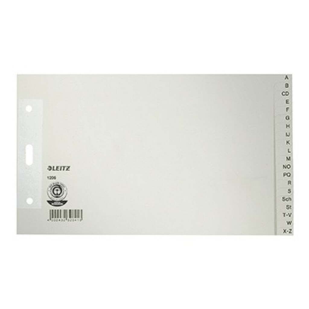 Produktabbildung: Leitz Register 12060085 A-Z DIN A5 24x14cm 20teilig Papier grau