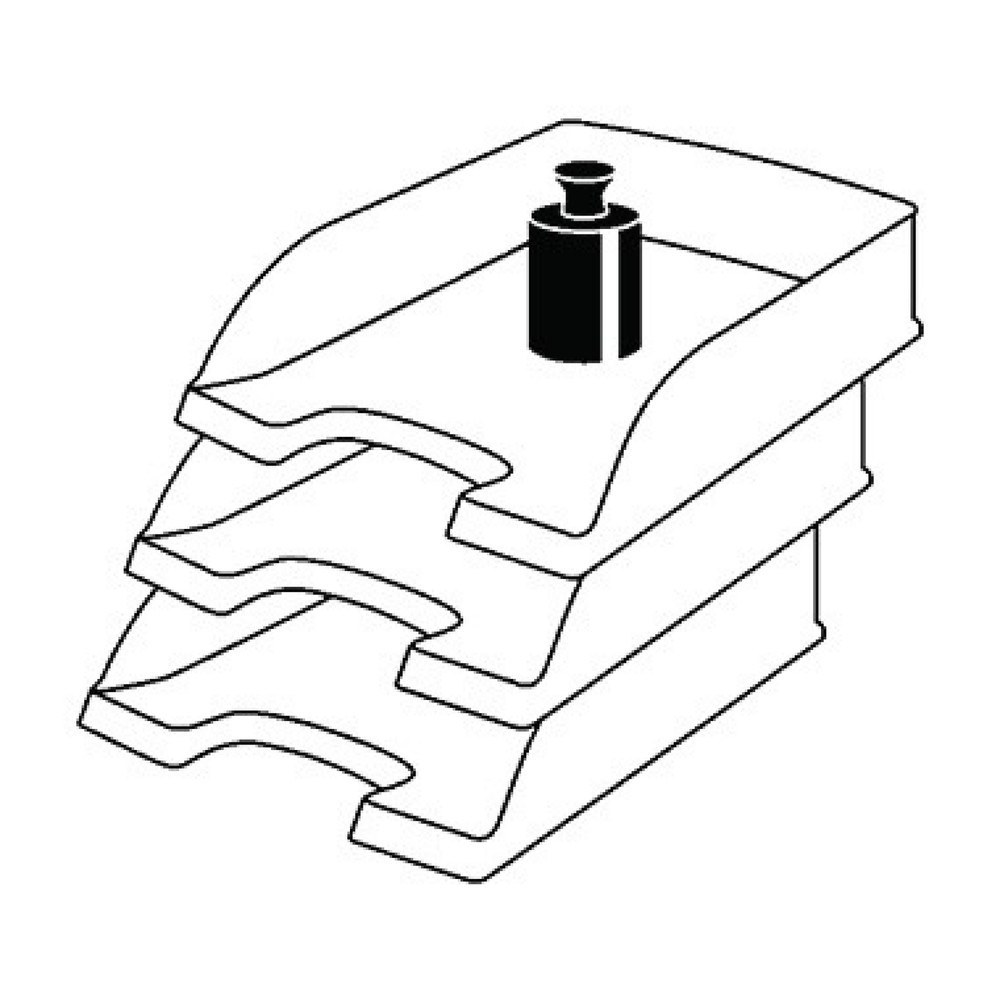 Produktabbildung Nr. 3: Leitz Briefablage Elegant 52200090 DIN A4 stapelbar PS graublau