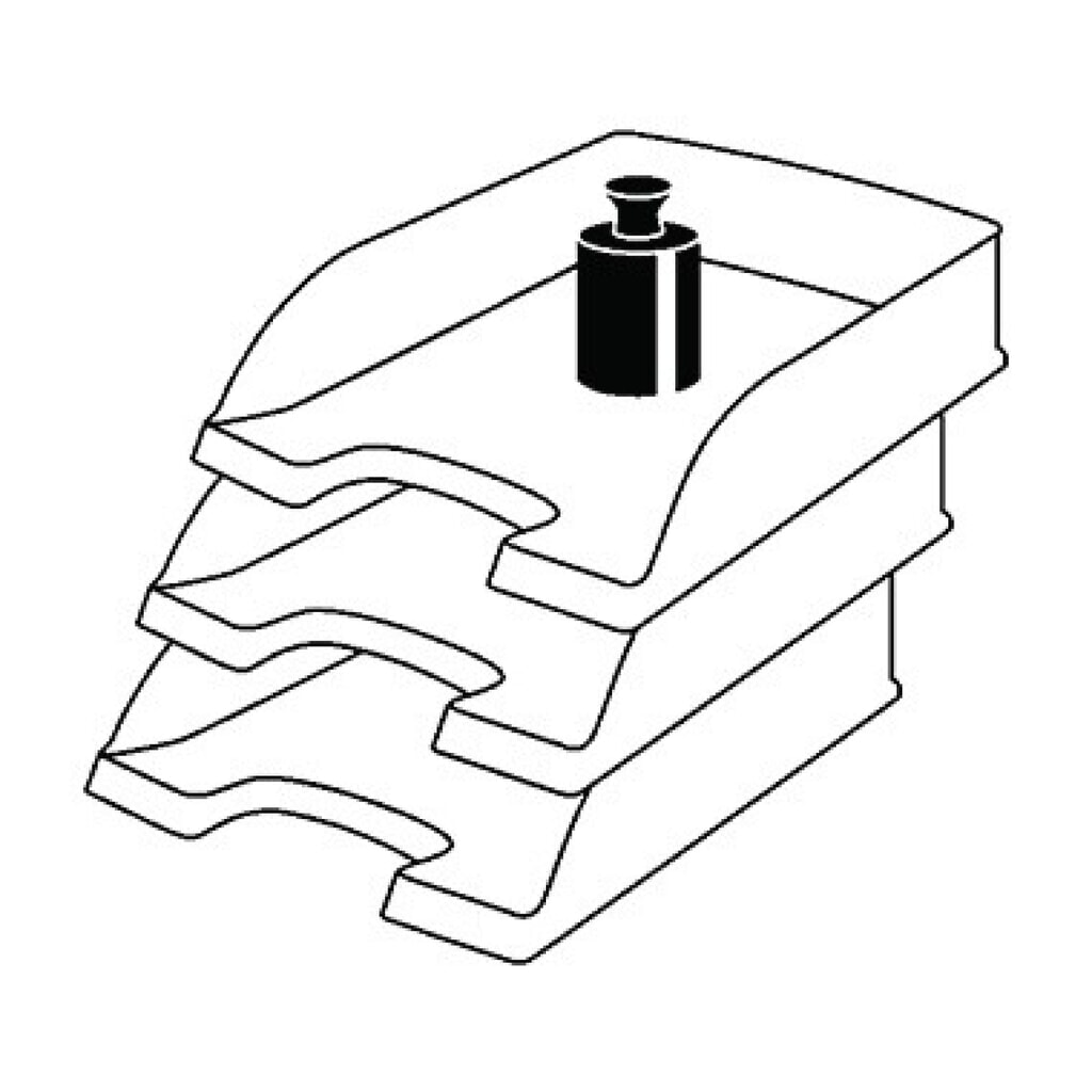 Produktabbildung Nr. 3: Leitz Briefablage Elegant 52200090 DIN A4 stapelbar PS graublau