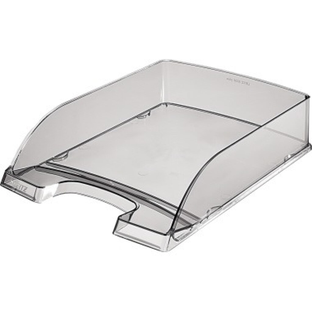 Leitz Briefablage Transparent Plus 52260092 DIN A4 PS grau Produktabbildung: Leitz Briefablage Transparent Plus 52260092 DIN A4 PS grau