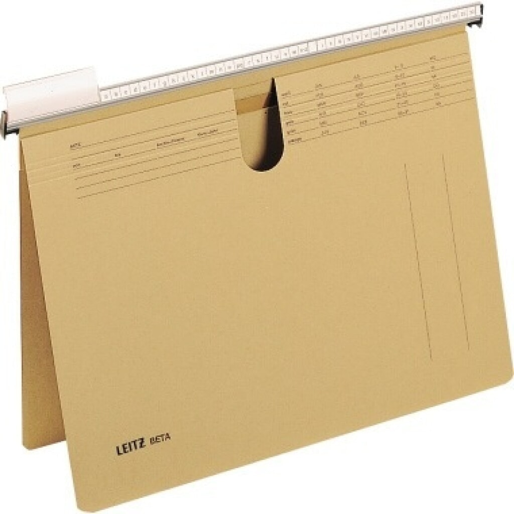Leitz Hängehefter BETA 25140000 DIN A4 Natronkarton naturbraun Produktabbildung: Leitz Hängehefter BETA 25140000 DIN A4 Natronkarton naturbraun
