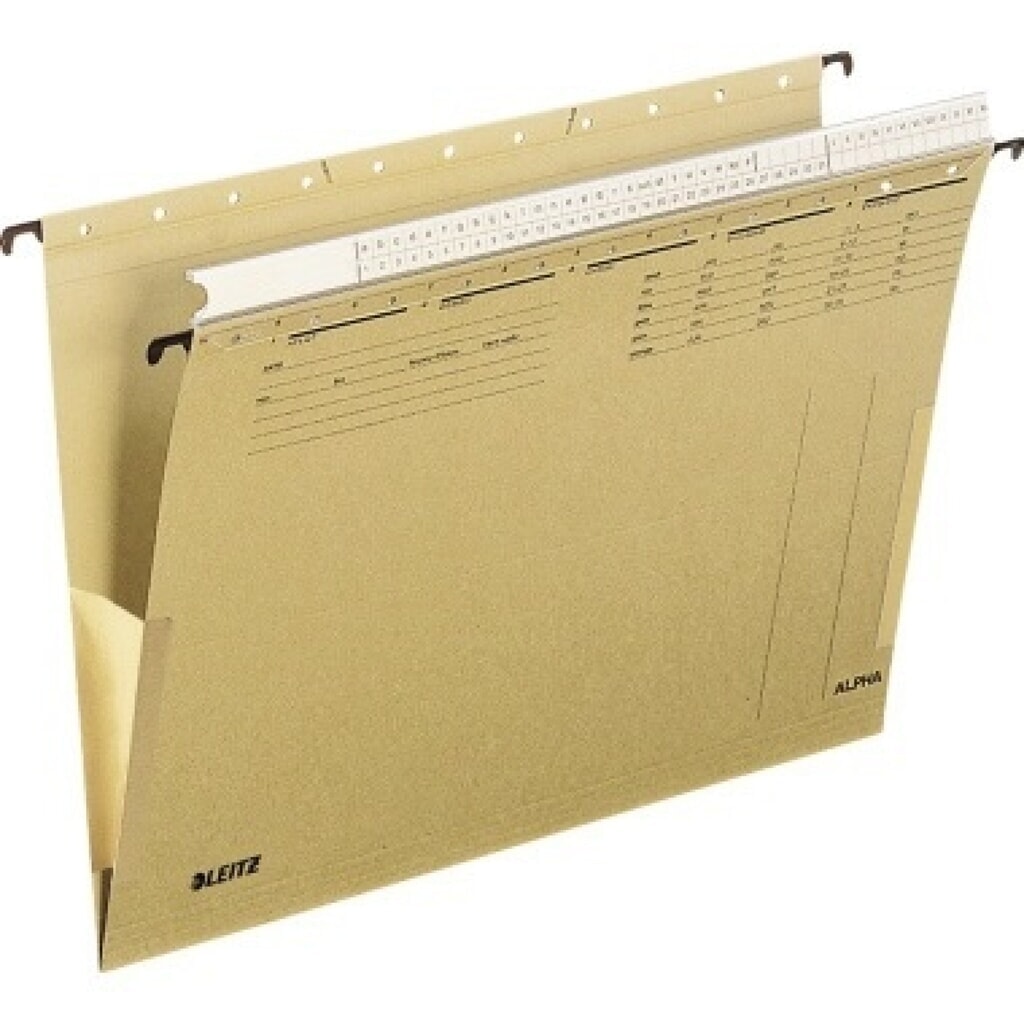 Produktabbildung: Leitz Hängetasche Alpha 19360000 DIN A4 oben offen naturbraun
