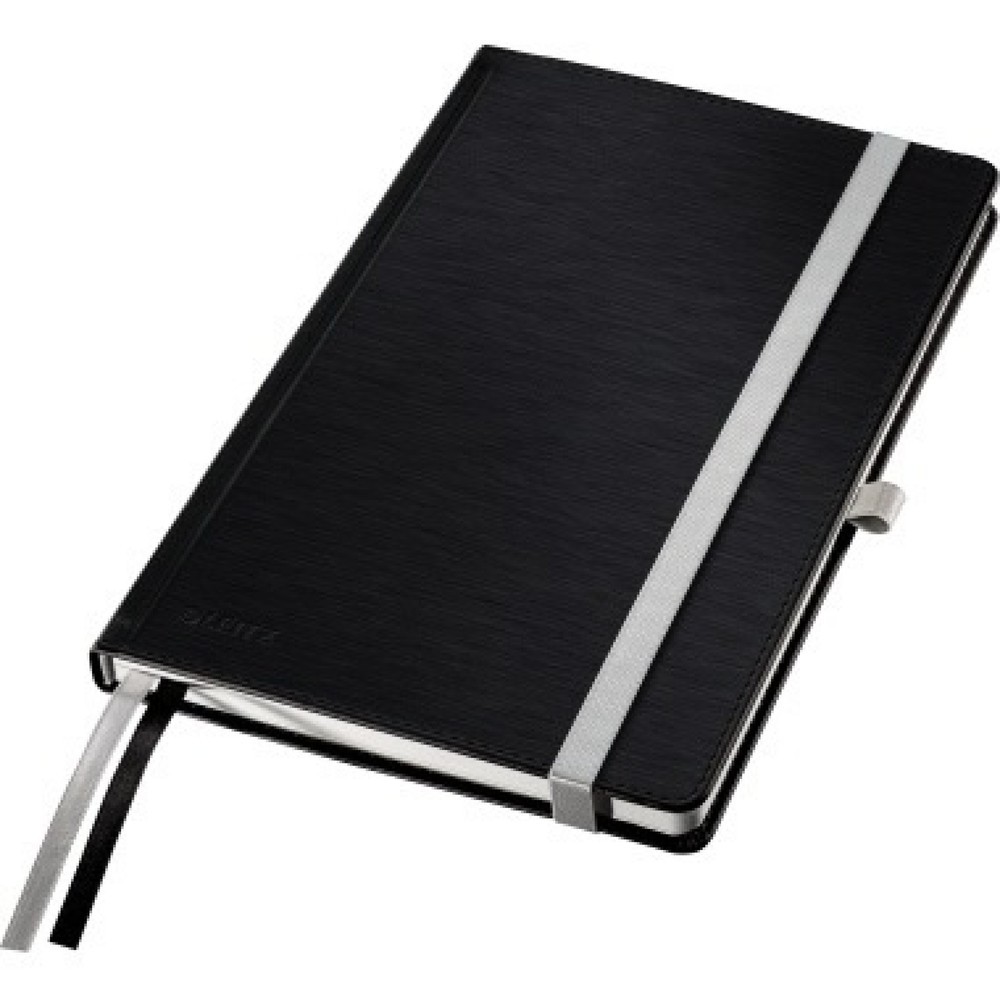 Produktabbildung: Leitz Notizbuch Style HC 44860094 DIN A5 80Bl. kar. satin schwarz