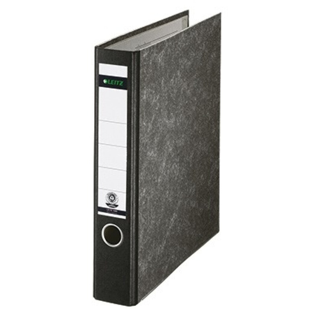 Leitz Ordner 180 Grad 10600000 DIN A4 59mm Pappe schwarz Produktabbildung: Leitz Ordner 180 Grad 10600000 DIN A4 59mm Pappe schwarz