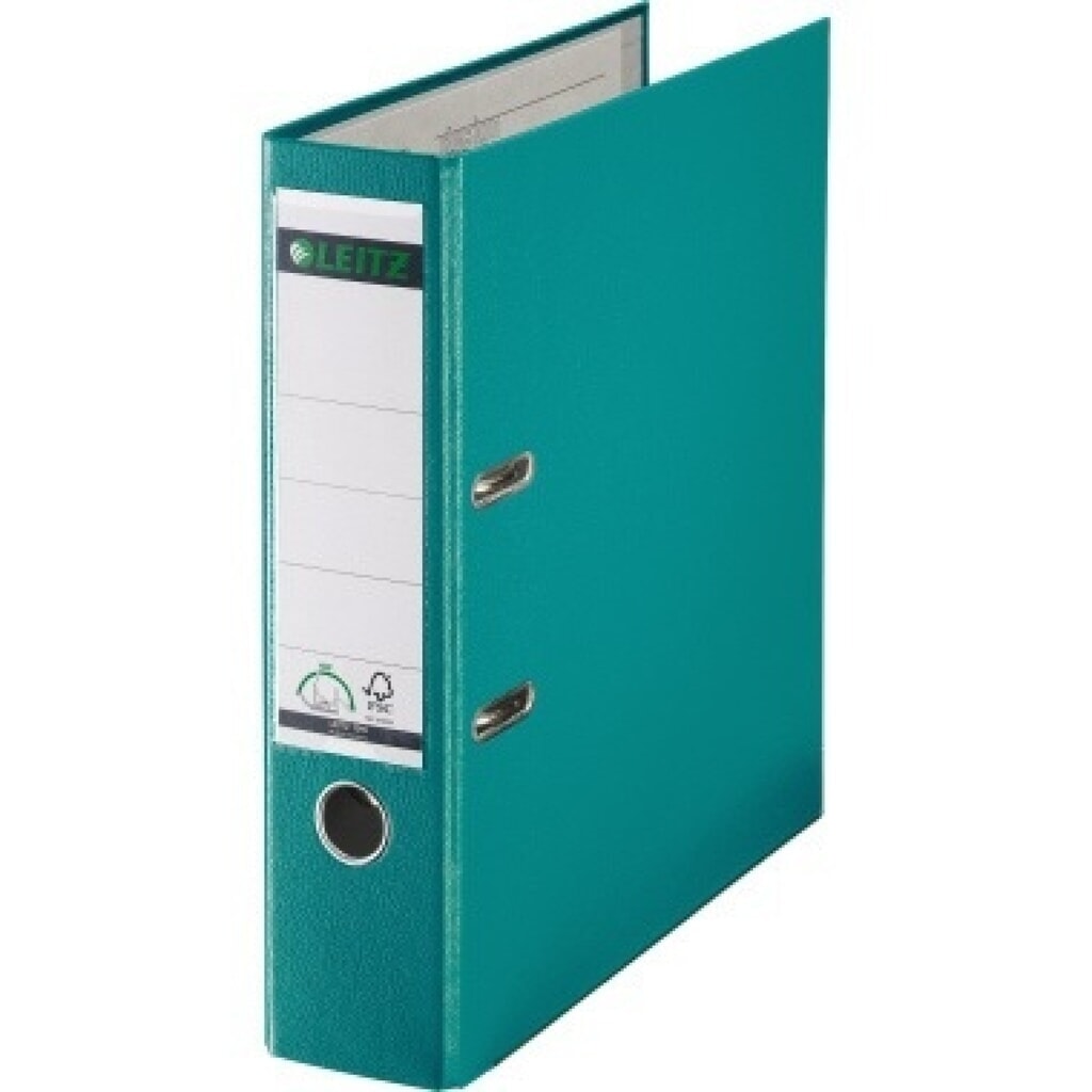 Leitz Ordner 10105052 DIN A4 80mm Polypropylen türkis Produktabbildung: Leitz Ordner 10105052 DIN A4 80mm Polypropylen türkis