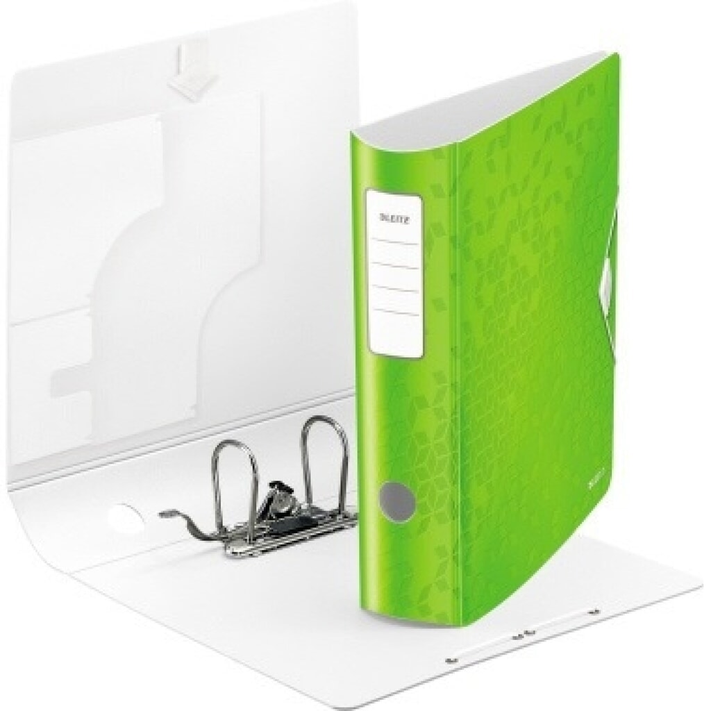 Leitz Ordner Active WOW 11060054 DIN A4 82mm Polypropylen grün Produktabbildung: Leitz Ordner Active WOW 11060054 DIN A4 82mm Polypropylen grün