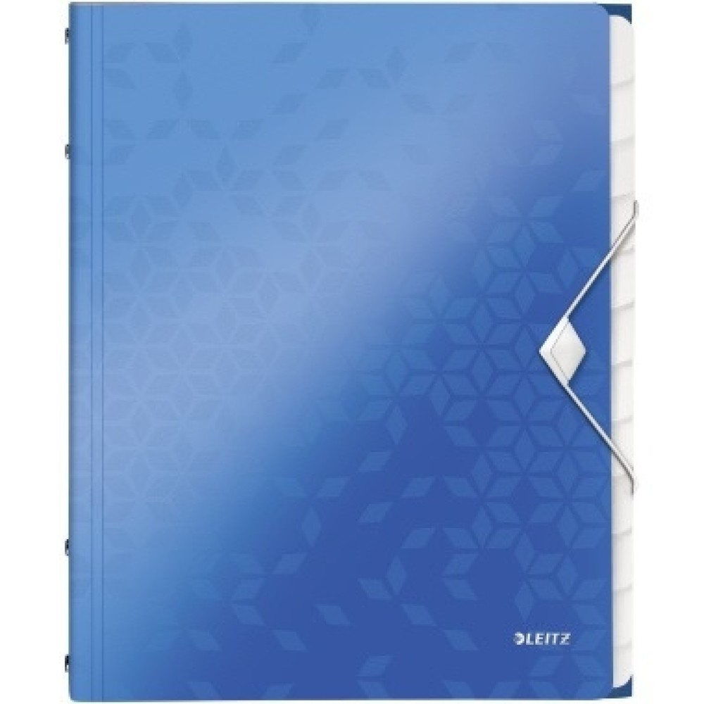 Produktabbildung: Leitz Ordnungsmappe WOW 46340036 DIN A4 12Fächer PP blau
