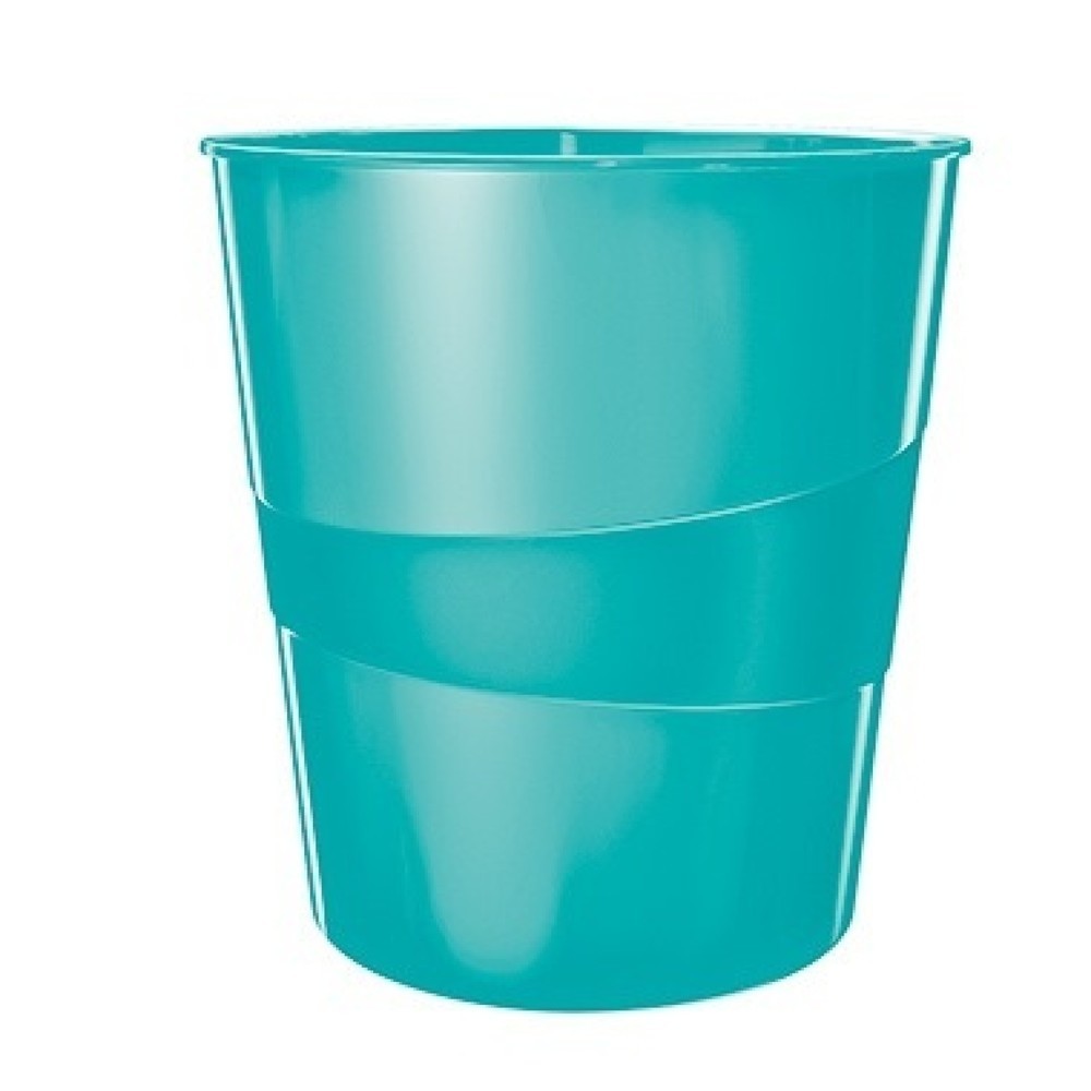 Produktabbildung: Leitz Papierkorb WOW 52781051 15l PS eisblau