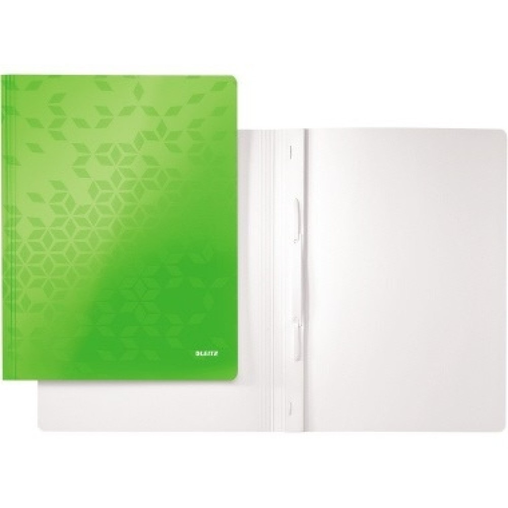 Produktabbildung: Leitz Schnellhefter WOW 30010054 DIN A4 250g Karton grün