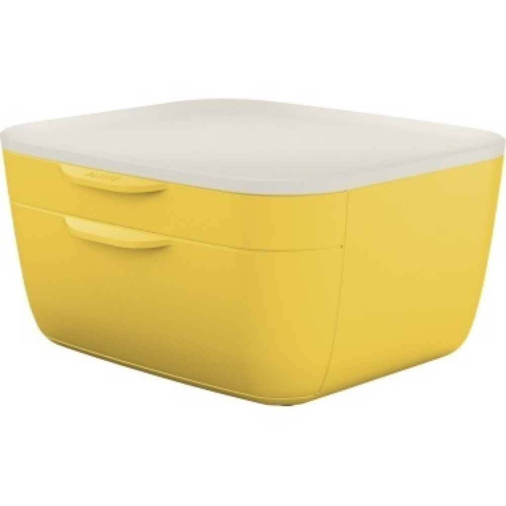 Produktabbildung: Leitz Schubladenbox Cosy 53570019 A4 PS 2Schübe gelb