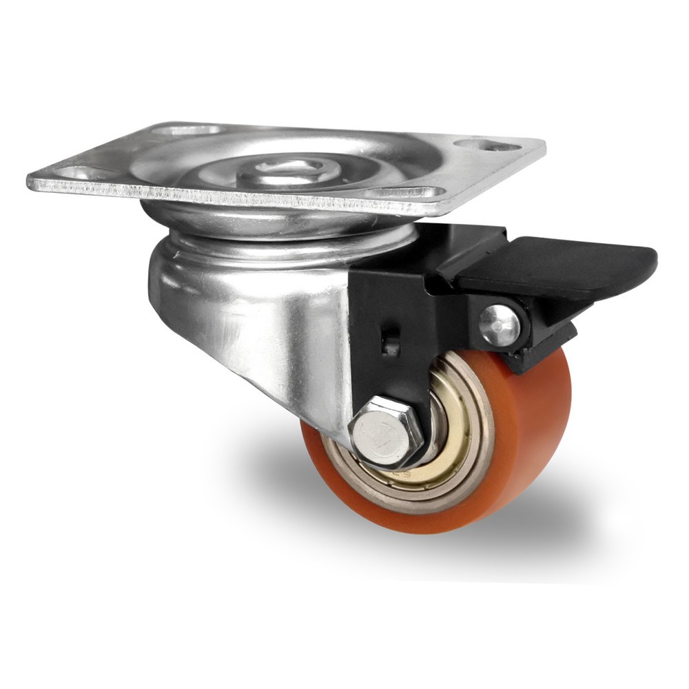 Produktabbildung: Lenkrolle mit Totalfeststeller ø 50 mm Serie SWU5 Doppelkugellager