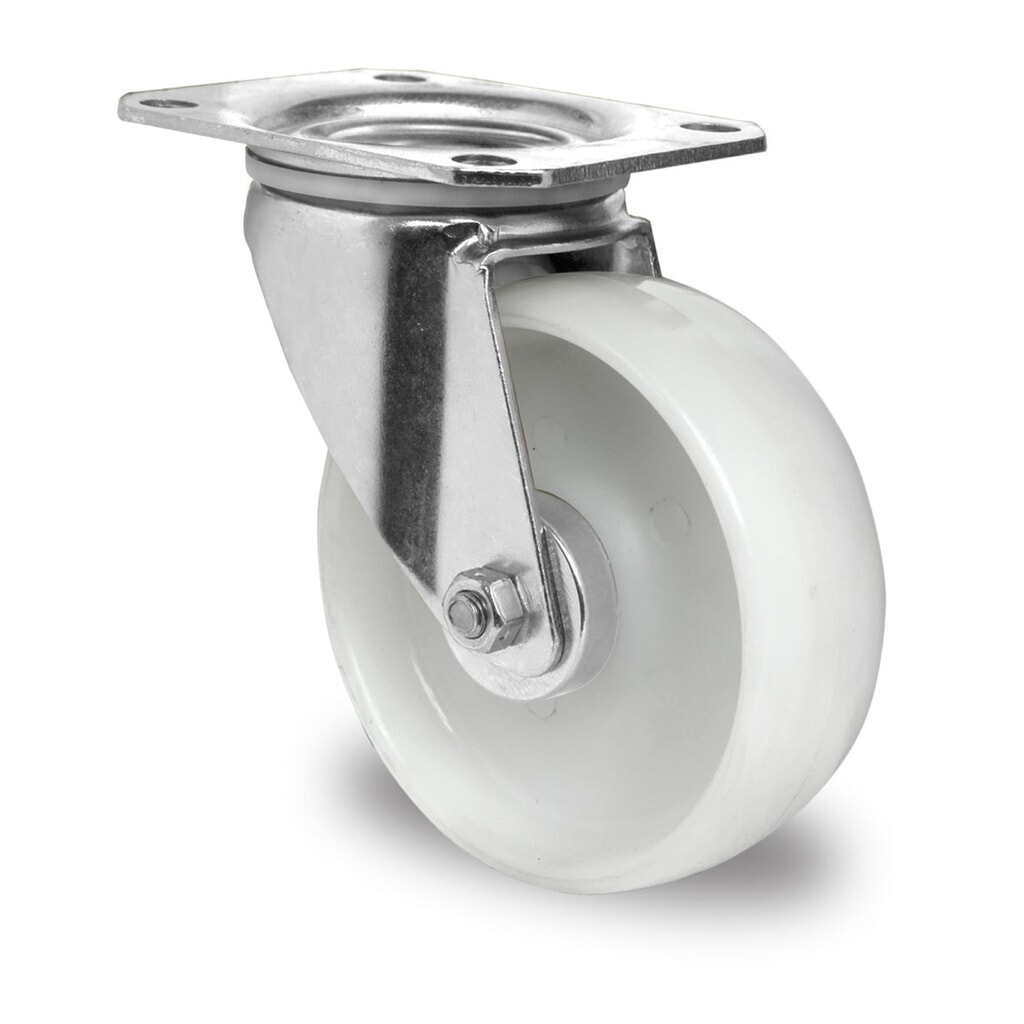 Lenkrolle PP Basic, spurlos, Ø x Breite 80 x 34 mm, TK 80 kg Produktabbildung: Lenkrolle PP Basic, spurlos, Ø x Breite 80 x 34 mm, TK 80 kg