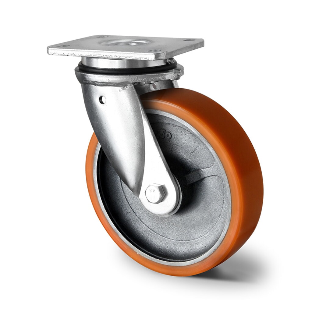Lenkrolle ø 125 mm Serie I2U5 Doppelkugellager Produktabbildung: Lenkrolle ø 125 mm Serie I2U5 Doppelkugellager