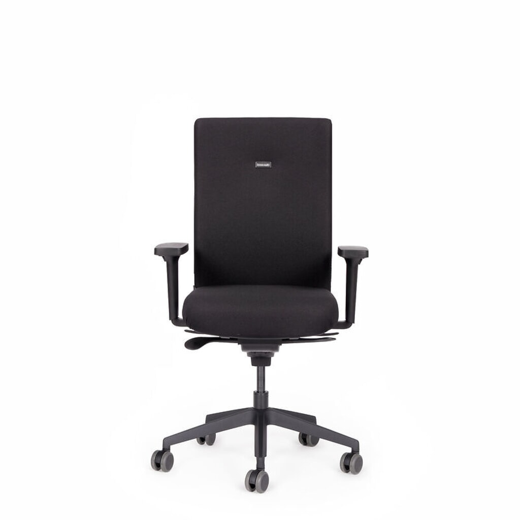 Produktabbildung: lento agilis AG10 Bürostuhl, schwarz, 100% Polyester, Kunststoff-Fußkreuz