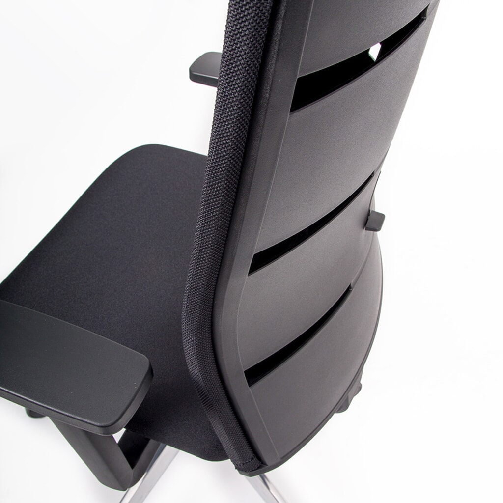 lento agilis matrix MT14 Bürostuhl, 100% Polyester, schwarz Produktabbildung Nr. 4: lento agilis matrix MT14 Bürostuhl, 100% Polyester, schwarz