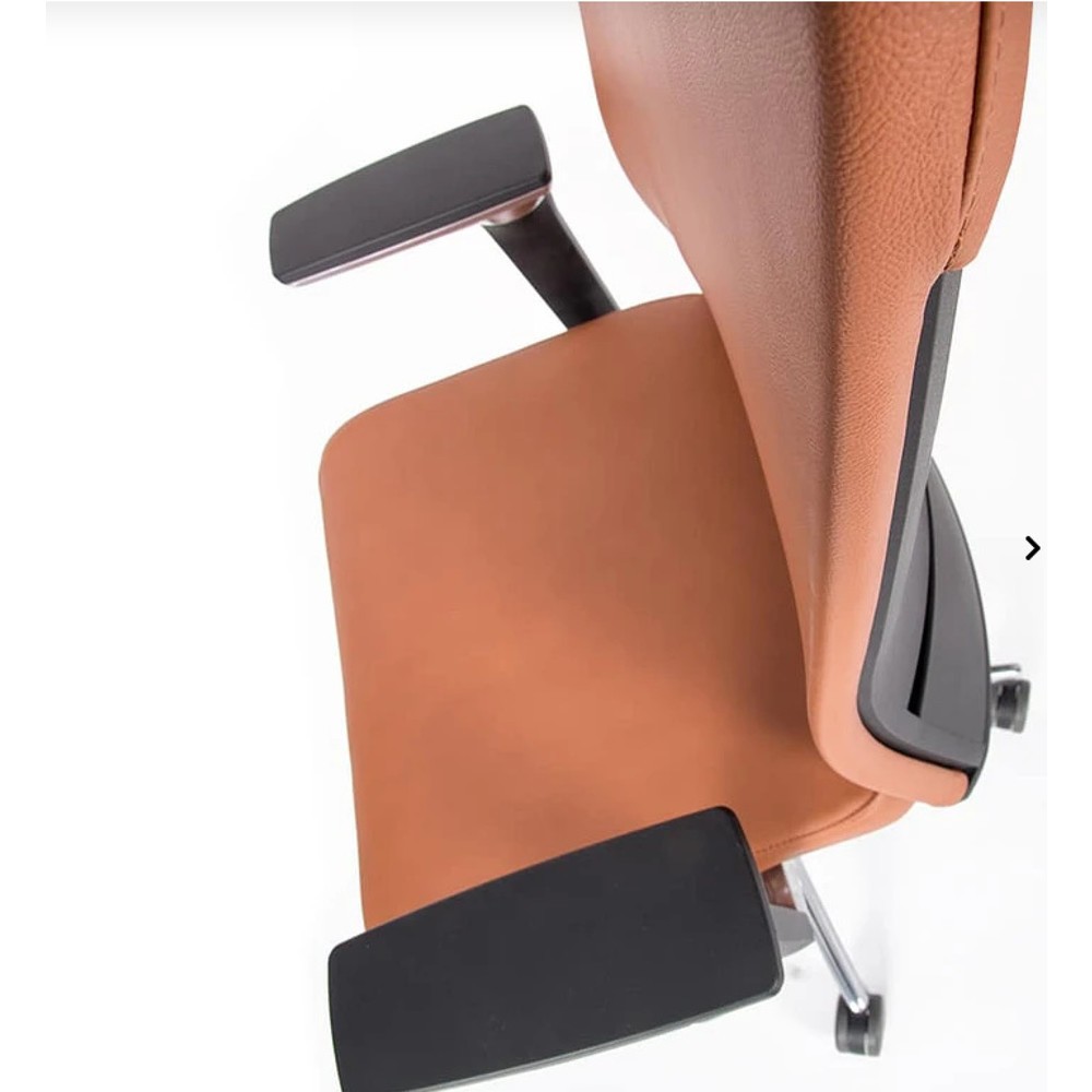 Produktabbildung Nr. 3: lento agilis matrix MT14 Bürostuhl, 100% Echtleder, braun