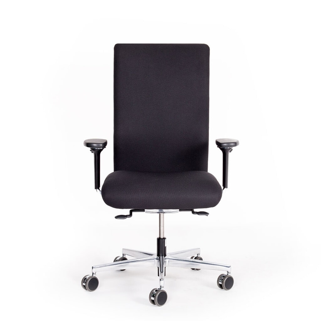 lento agilis XL AG12 Bürostuhl, 100% Polyester, schwarz Produktabbildung: lento agilis XL AG12 Bürostuhl, 100% Polyester, schwarz