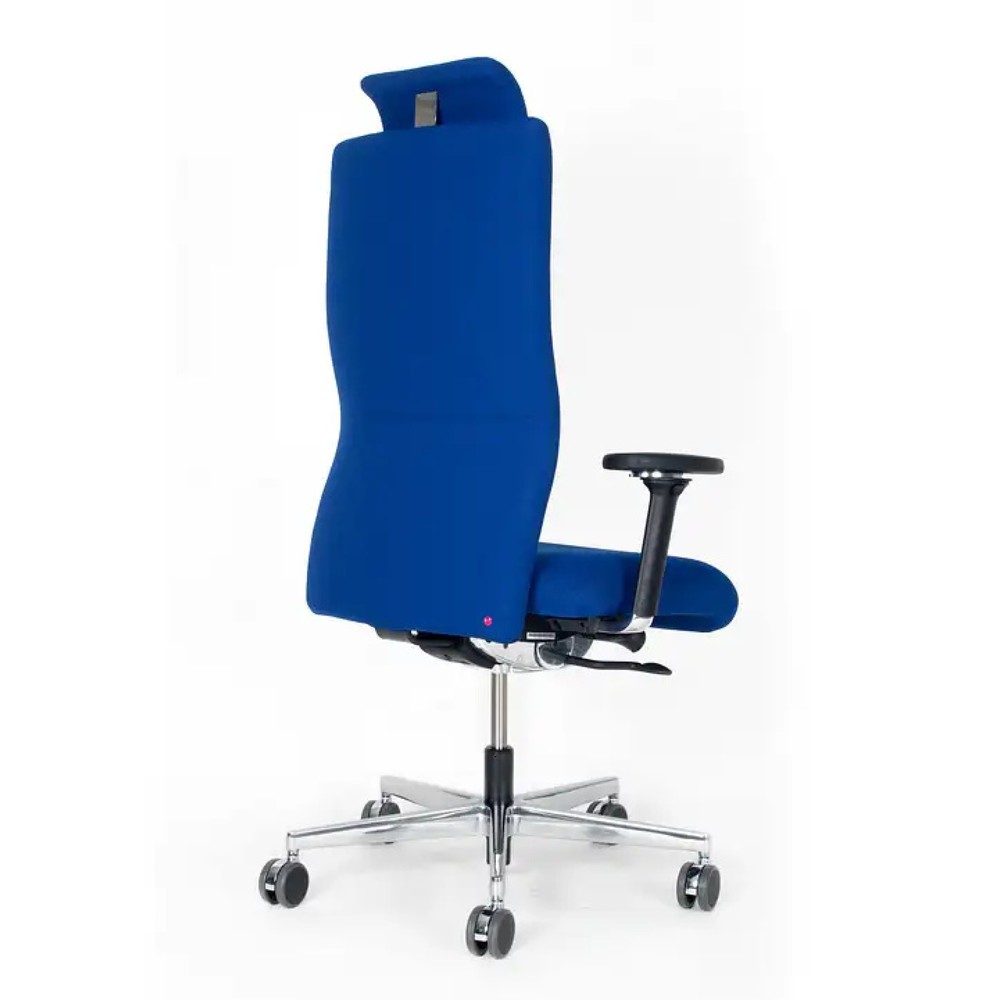 Produktabbildung Nr. 4: lento agilis XL AG12 Bürostuhl, 100% Polyester, blau, mit Kopfstütze
