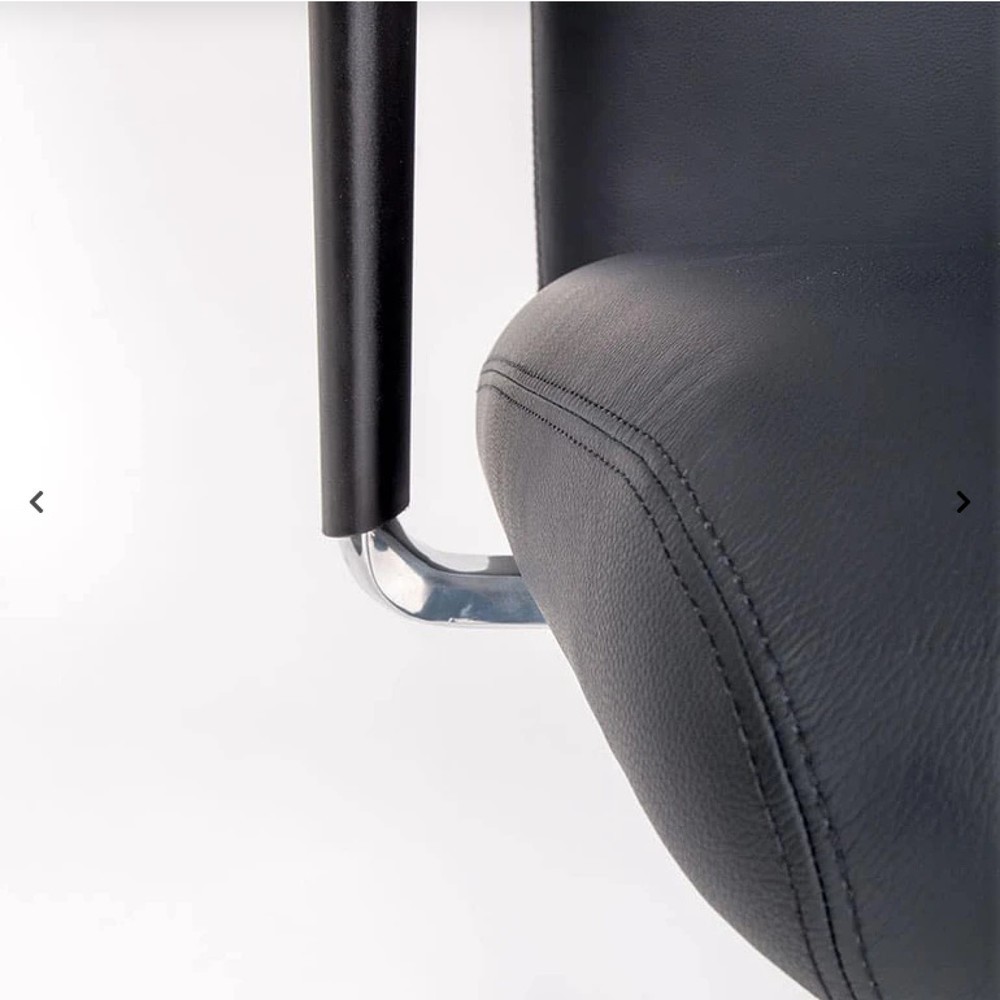Produktabbildung Nr. 2: lento agilis XL AG12 Bürostuhl, 100% Polyester, schwarz, 100% Echtleder