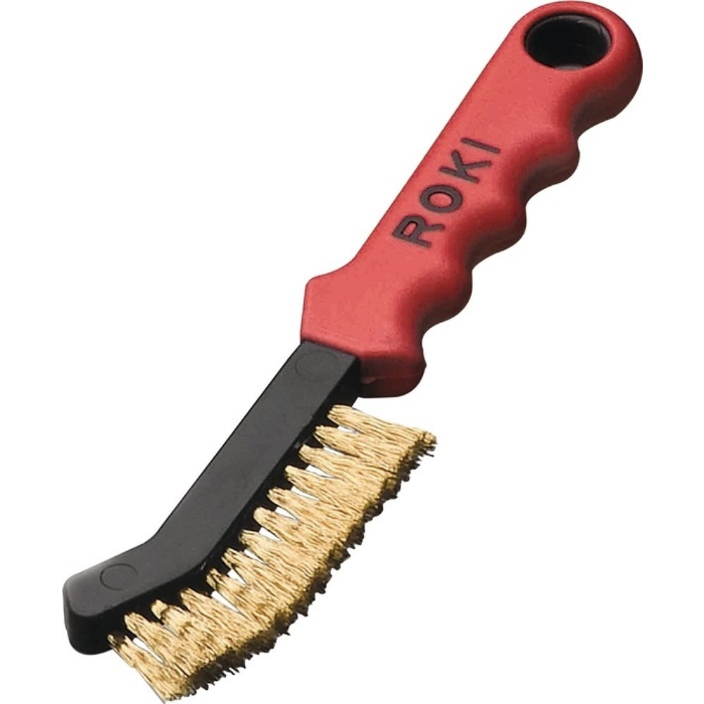 Produktabbildung: LESSMANN Drahtbürste ROKI, 0,25 mm Messing, Länge 225 mm, 2-reihig