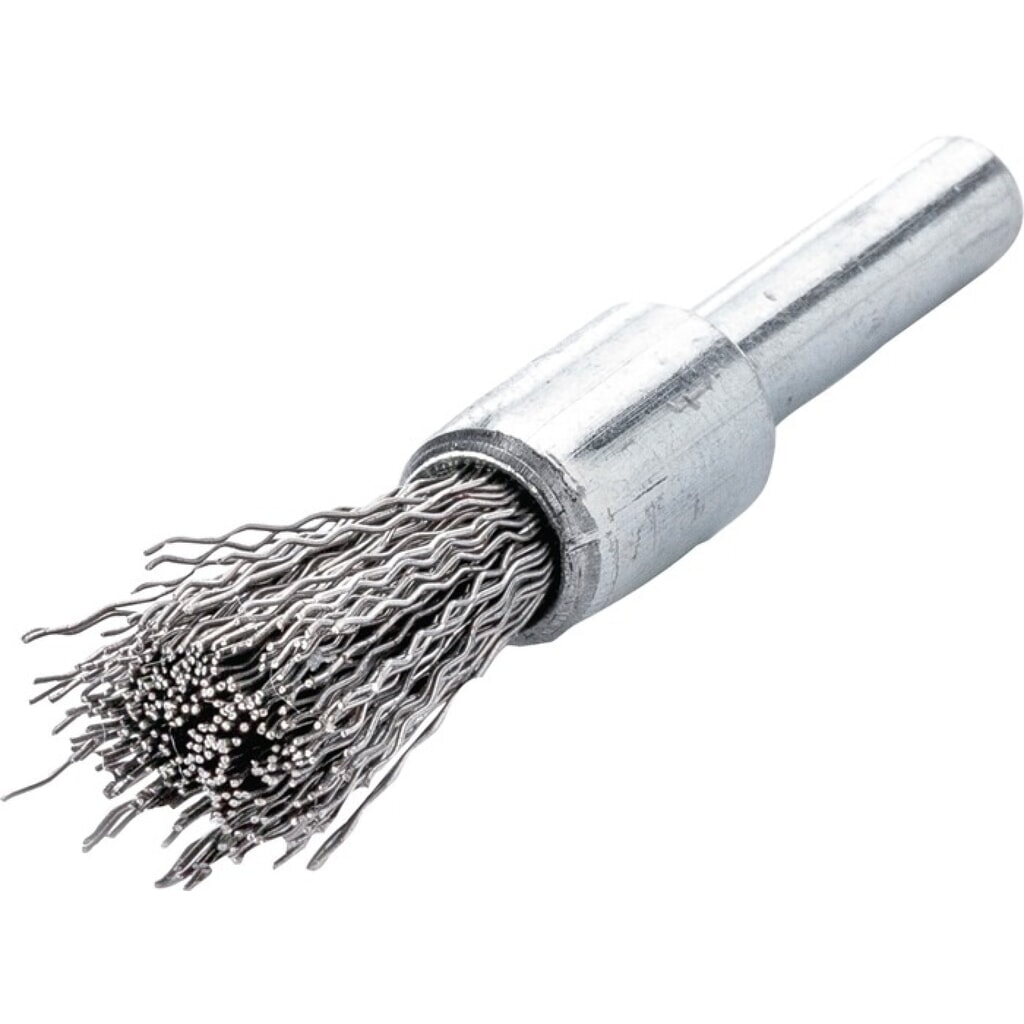 LESSMANN Pinselbürste, Durchmesser 12 mm Schaft 6 mm Drahtstärke 0,3 mm, Stahl Produktabbildung: LESSMANN Pinselbürste, Durchmesser 12 mm Schaft 6 mm Drahtstärke 0,3 mm, Stahl