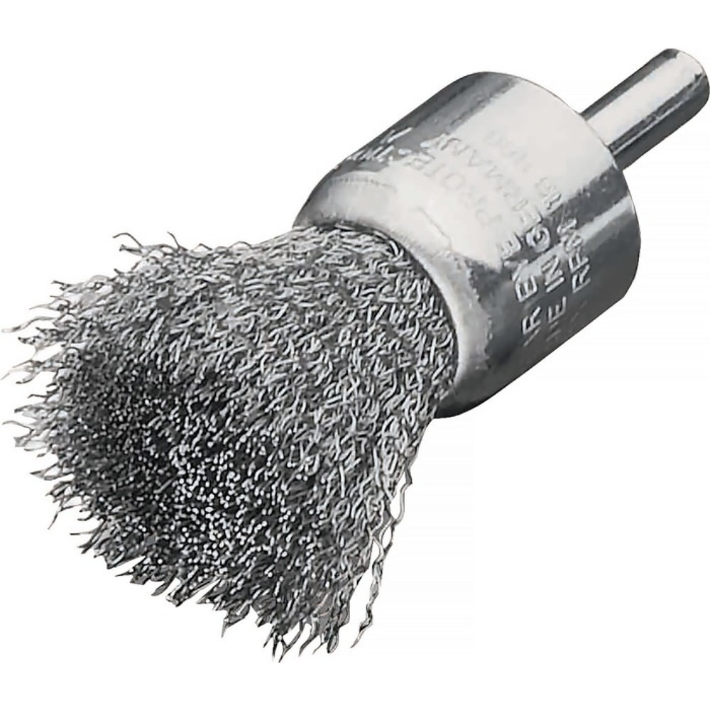 Produktabbildung: LESSMANN Pinselbürste, Durchmesser 17 mm Schaft 6 mm Drahtstärke 0,3 mm, Stahl