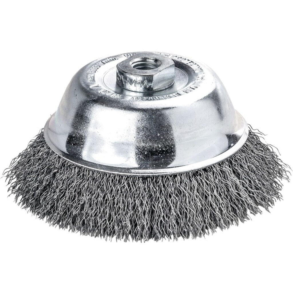LESSMANN Topfbürste, Durchmesser 65 mm Gewinde Drahtstärke 0,35 mm, Stahl Produktabbildung: LESSMANN Topfbürste, Durchmesser 65 mm Gewinde Drahtstärke 0,35 mm, Stahl
