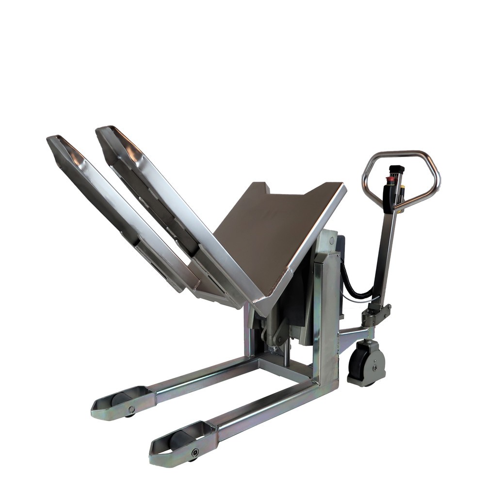 N° de l'image du produit 3 : Lève-palettes Logitilt avec fonction d’inclinaison INOX, capacité de charge 1 000 kg