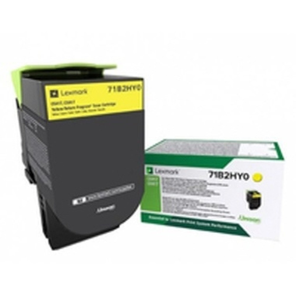 Produktabbildung Nr. 1: Lexmark Toner 71B2HY0 3.500Seiten gelb