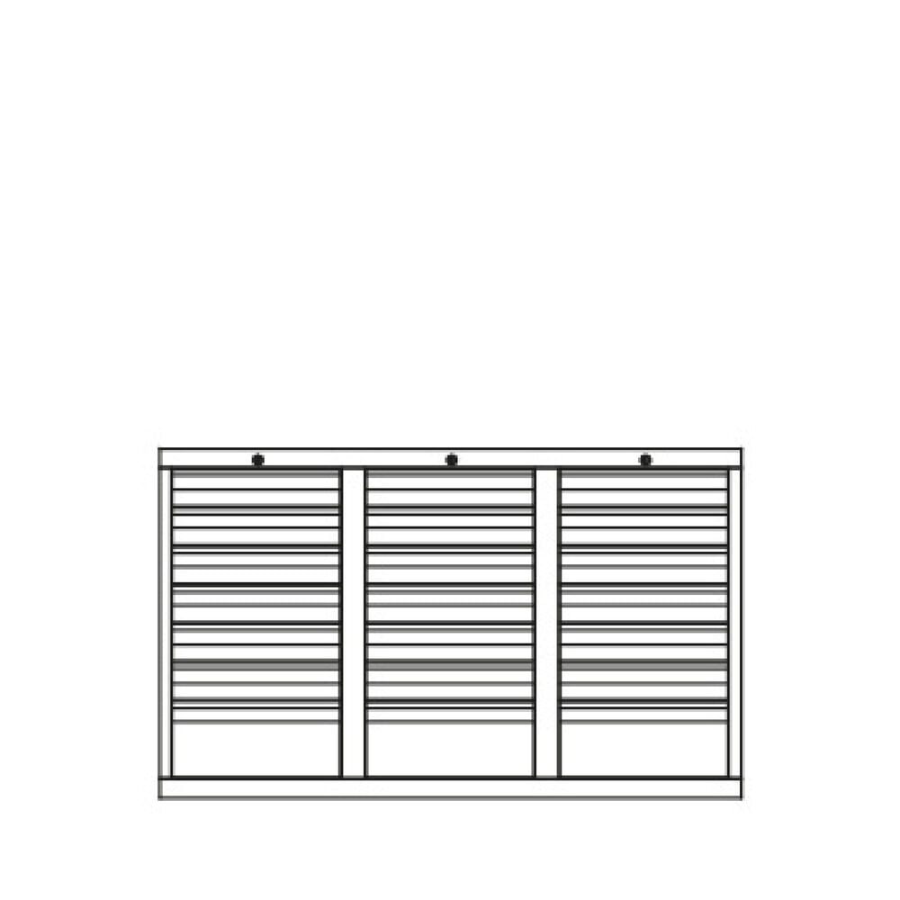 Productafbeelding nr. 6: Lichte ladekast PAVOY, glijgeleiding, laden 18x100 + 3x200 mm, breedte 1.500 mm, zuiver wit, zuiver wit