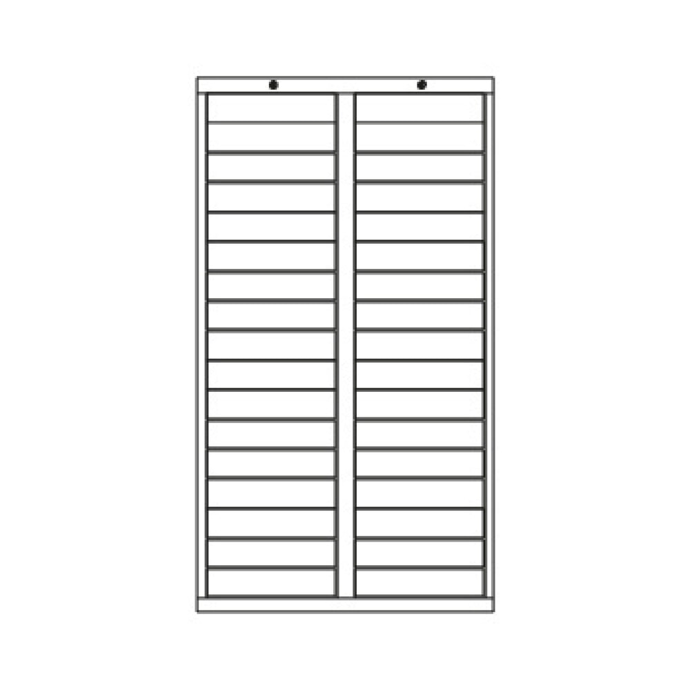 Productafbeelding nr. 4: Lichte ladekast PAVOY, glijgeleiding, laden 34x100, breedte 1.000 mm, gentiaanblauw, lichtgrijs
